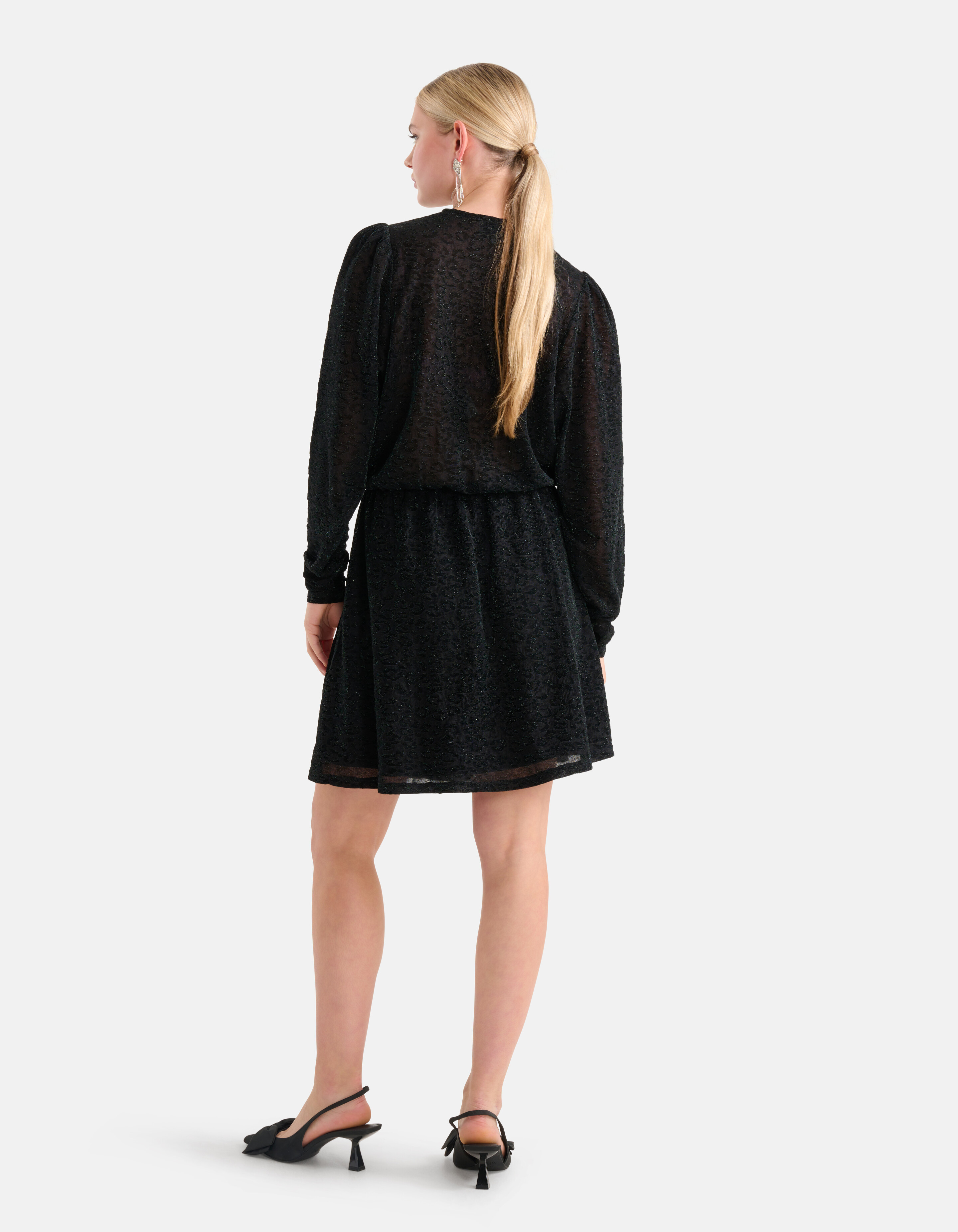 Lurex Jurk Donkergroen SHOEBY WOMEN