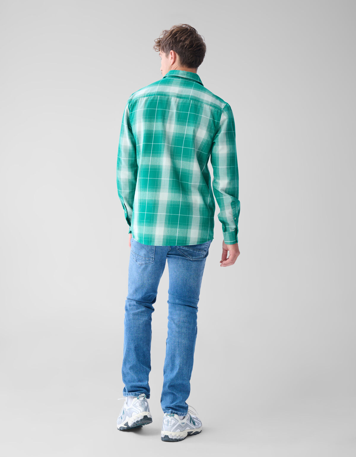 Flanel Ruiten Overhemd Groen SHOEBY MEN