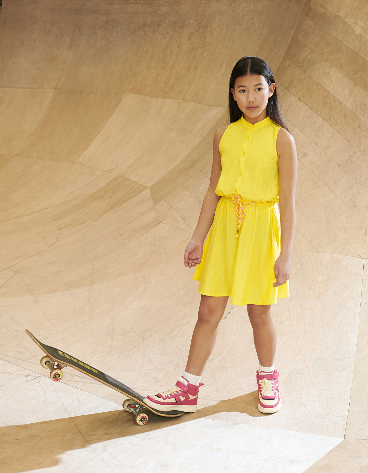 Jacquard Jurk Geel SHOEBY GIRLS