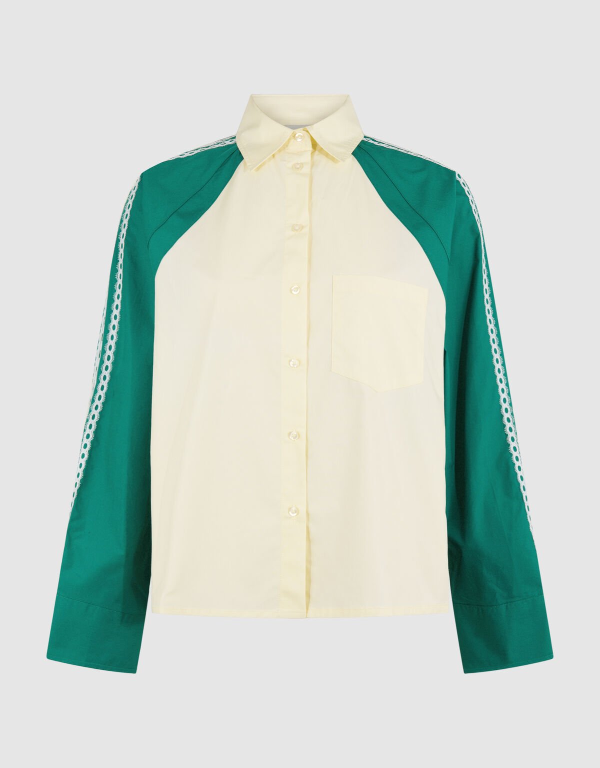 Kanten Blouse Lichtgeel SHOEBY WOMEN