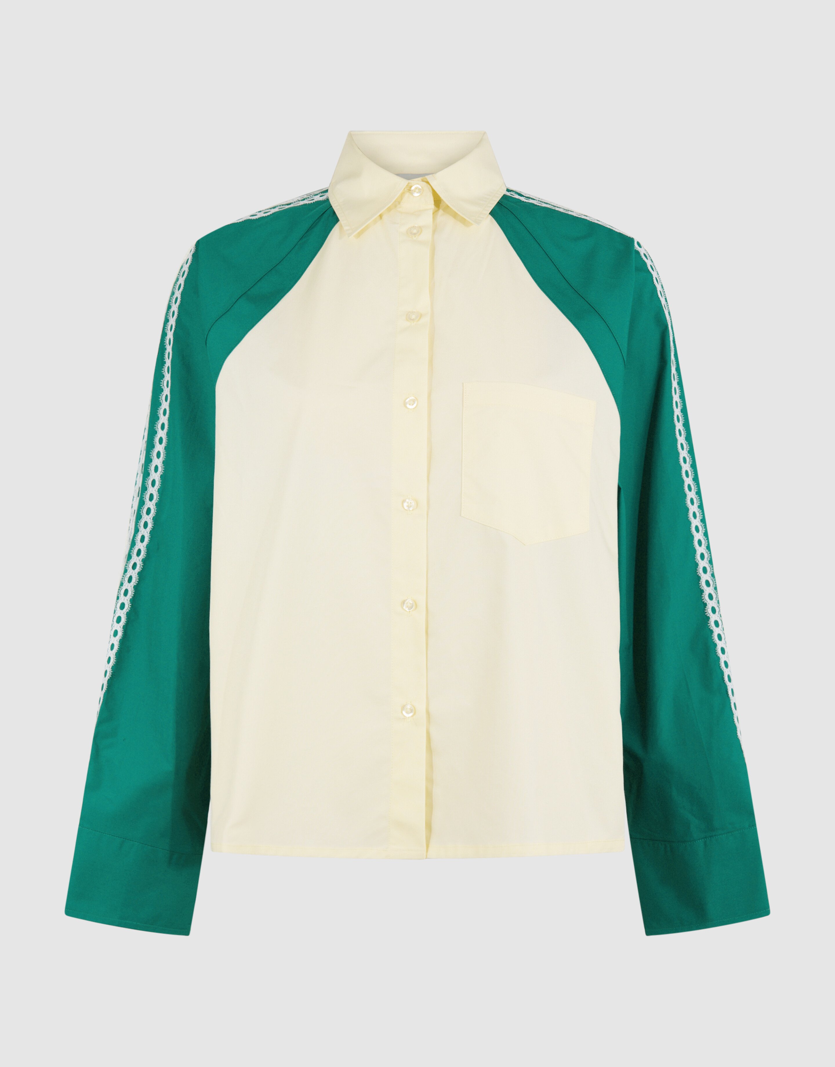 Kanten Blouse Lichtgeel SHOEBY WOMEN