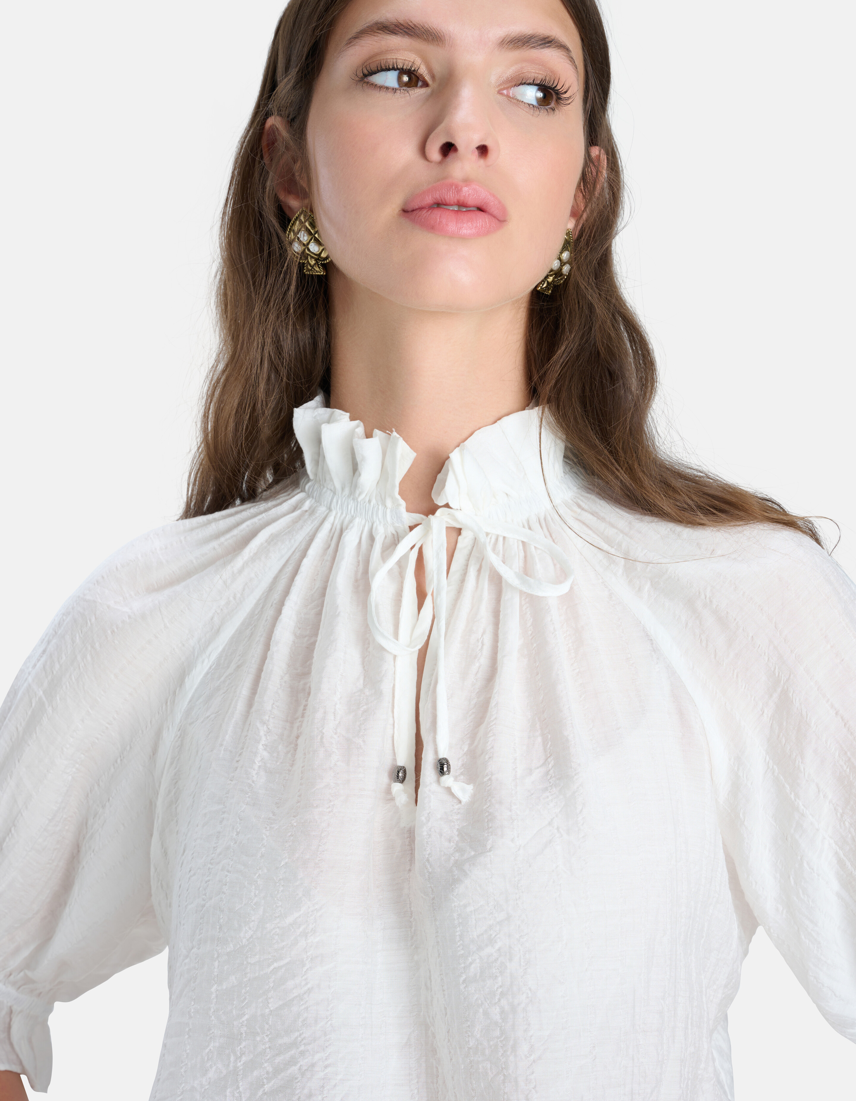V-hals Top Wit SHOEBY WOMEN