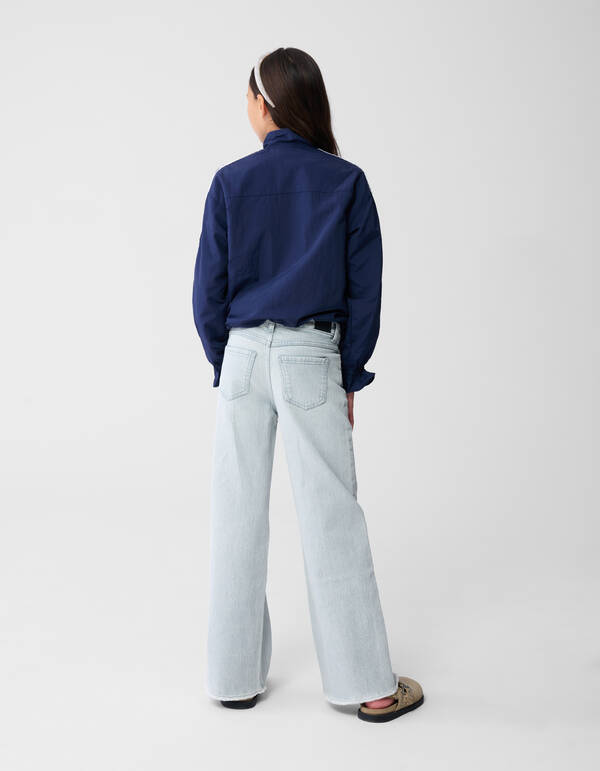 Wide Leg Jeans Lichtgrijs SHOEBY GIRLS