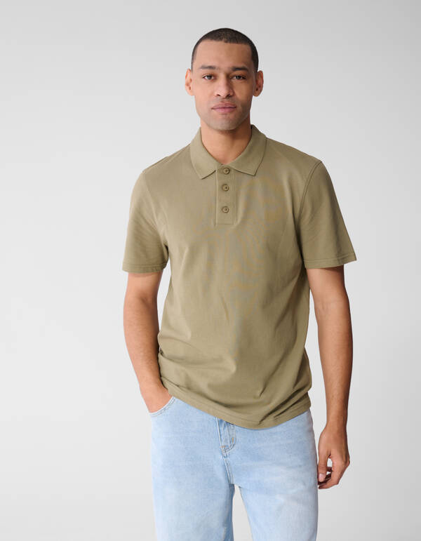 Gebreide Polo Khaki SHOEBY MEN