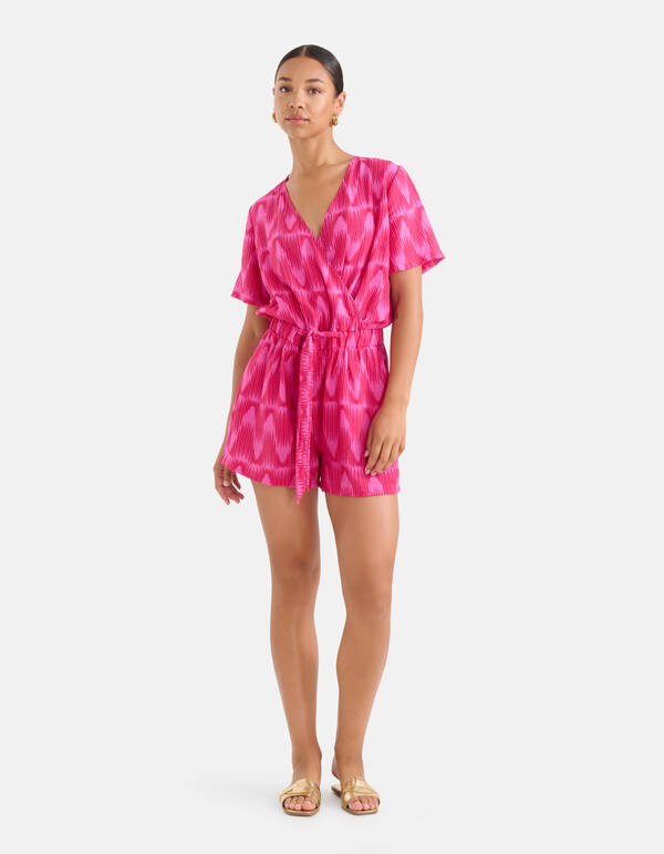 Grafische Print Jumpshort Roze SHOEBY WOMEN