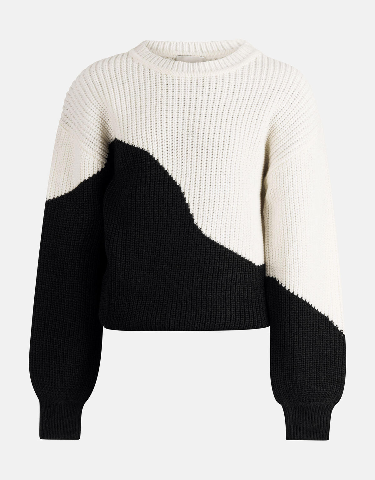 Colorblock Trui Zwart/Wit SHOEBY GIRLS