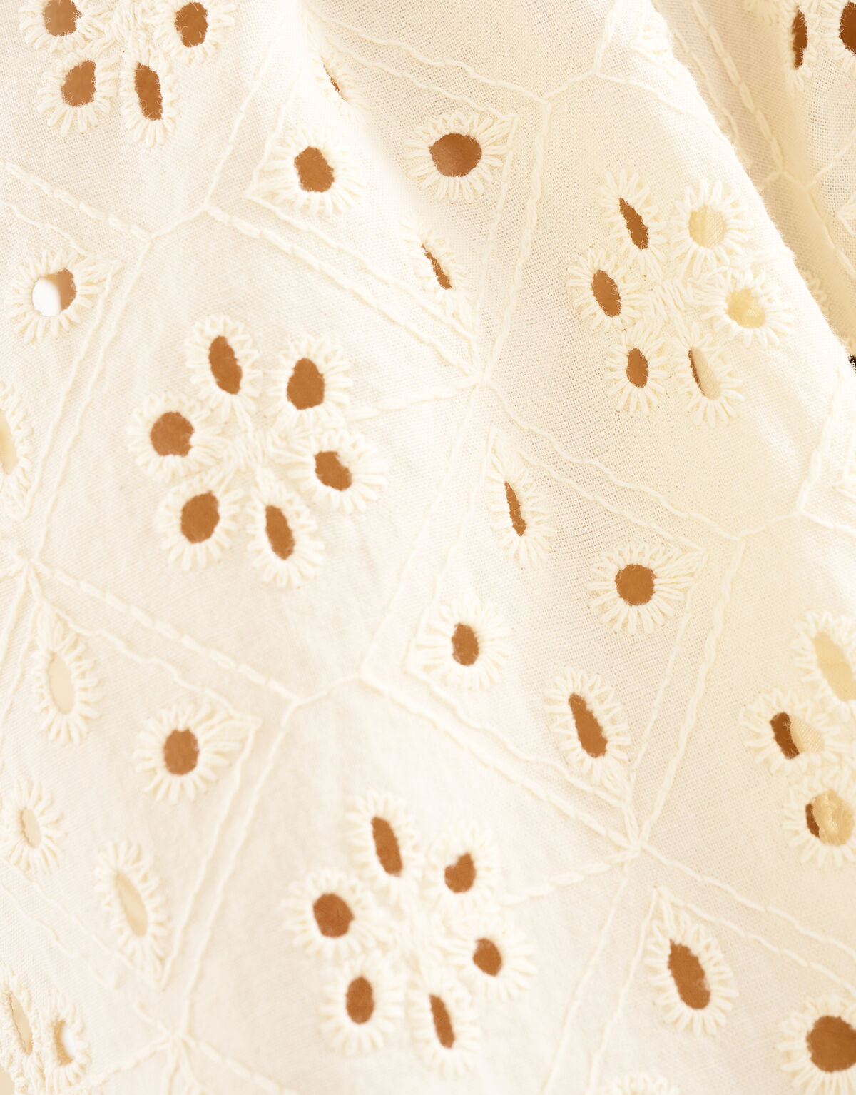 Embroidery Top Gebroken Wit SHOEBY WOMEN