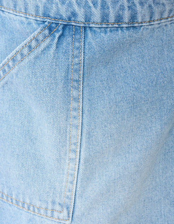 Denim Wrap Skort Bleached SHOEBY GIRLS