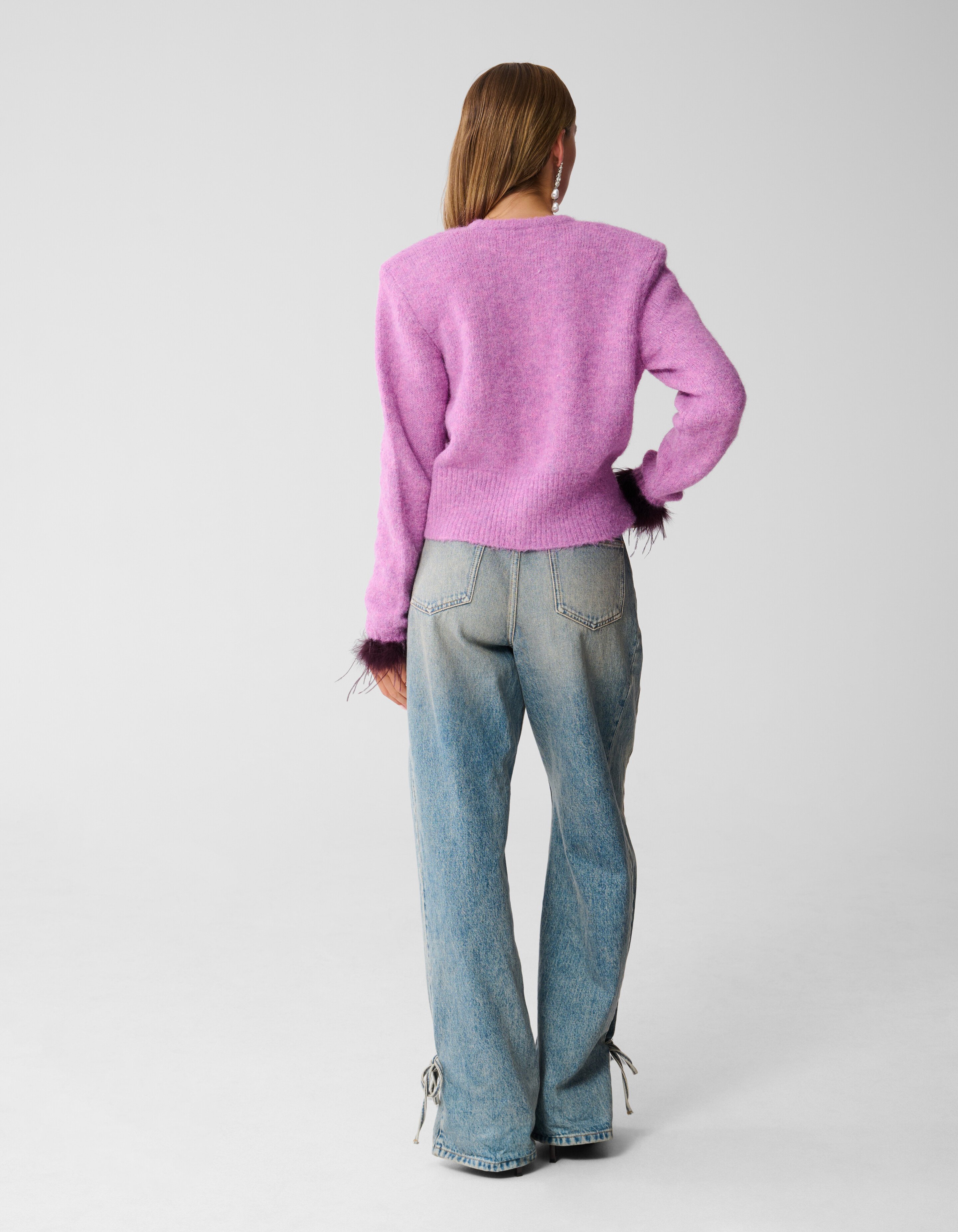 Feather Vest Roze SHOEBY WOMEN