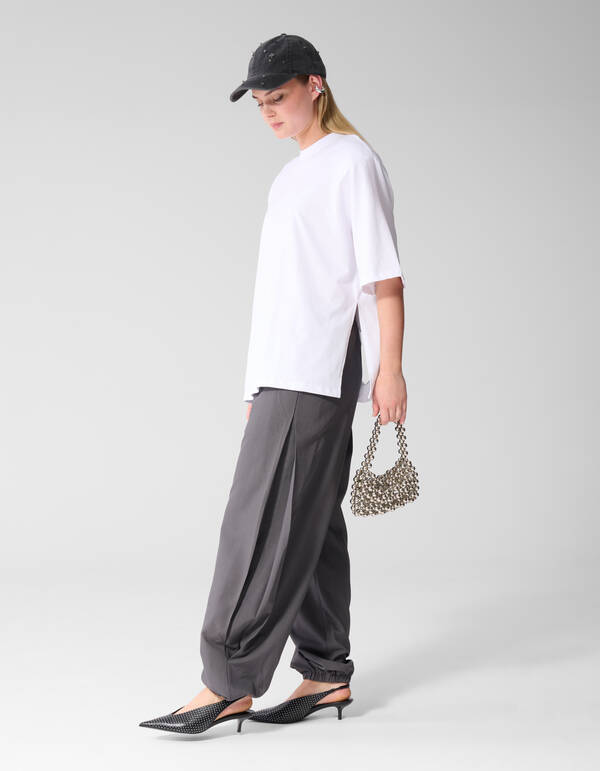 Split T-shirt Wit SHOEBY WOMEN