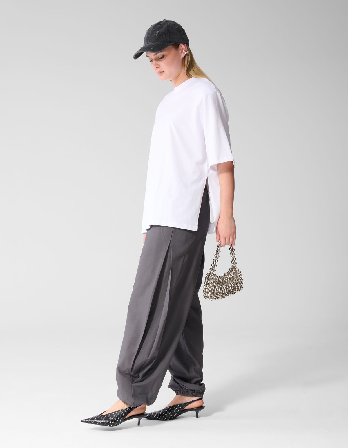Split T-shirt Wit SHOEBY WOMEN