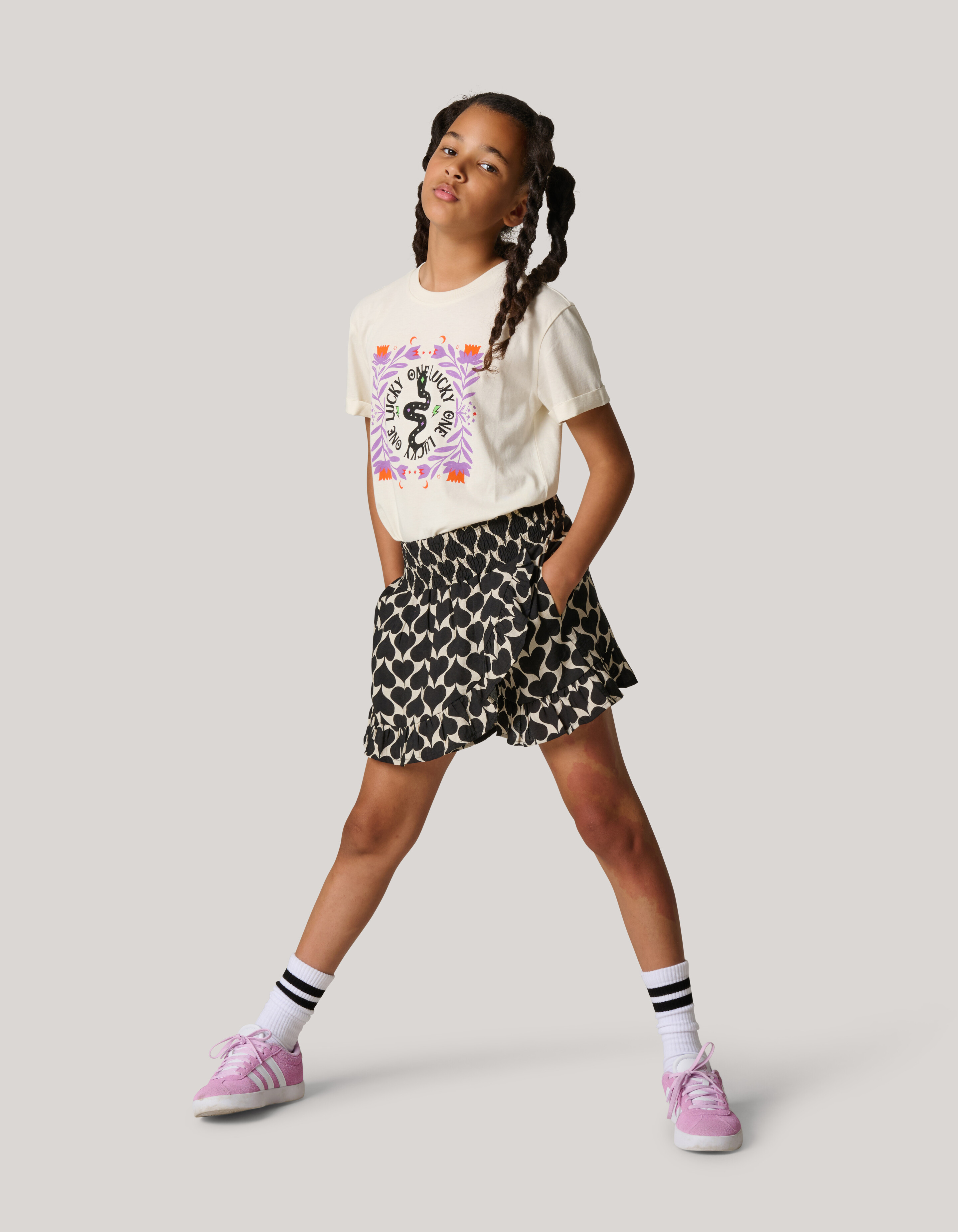 Artwork T-shirt Wit SHOEBY GIRLS