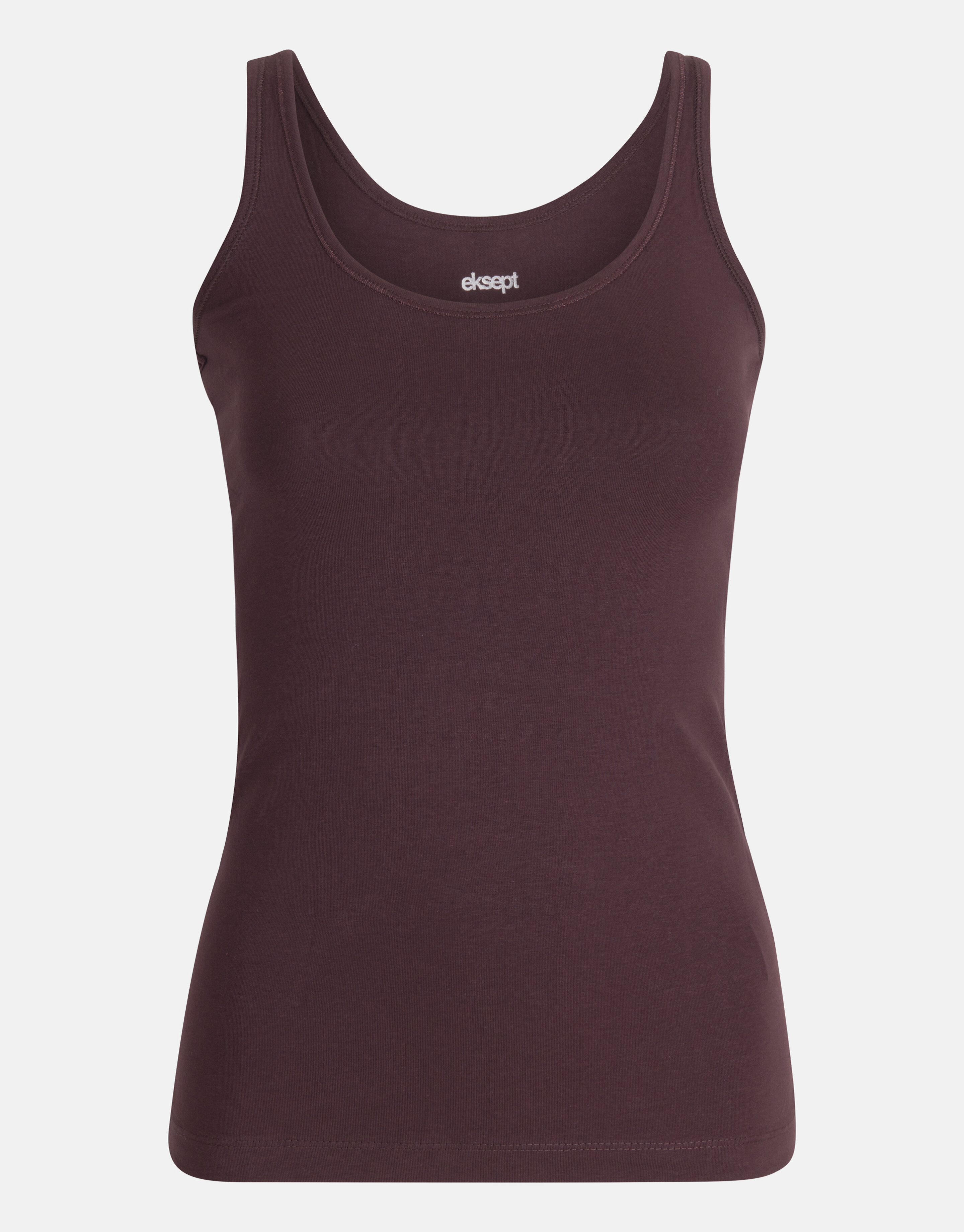Basis Tanktop Donkerbruin Eksept