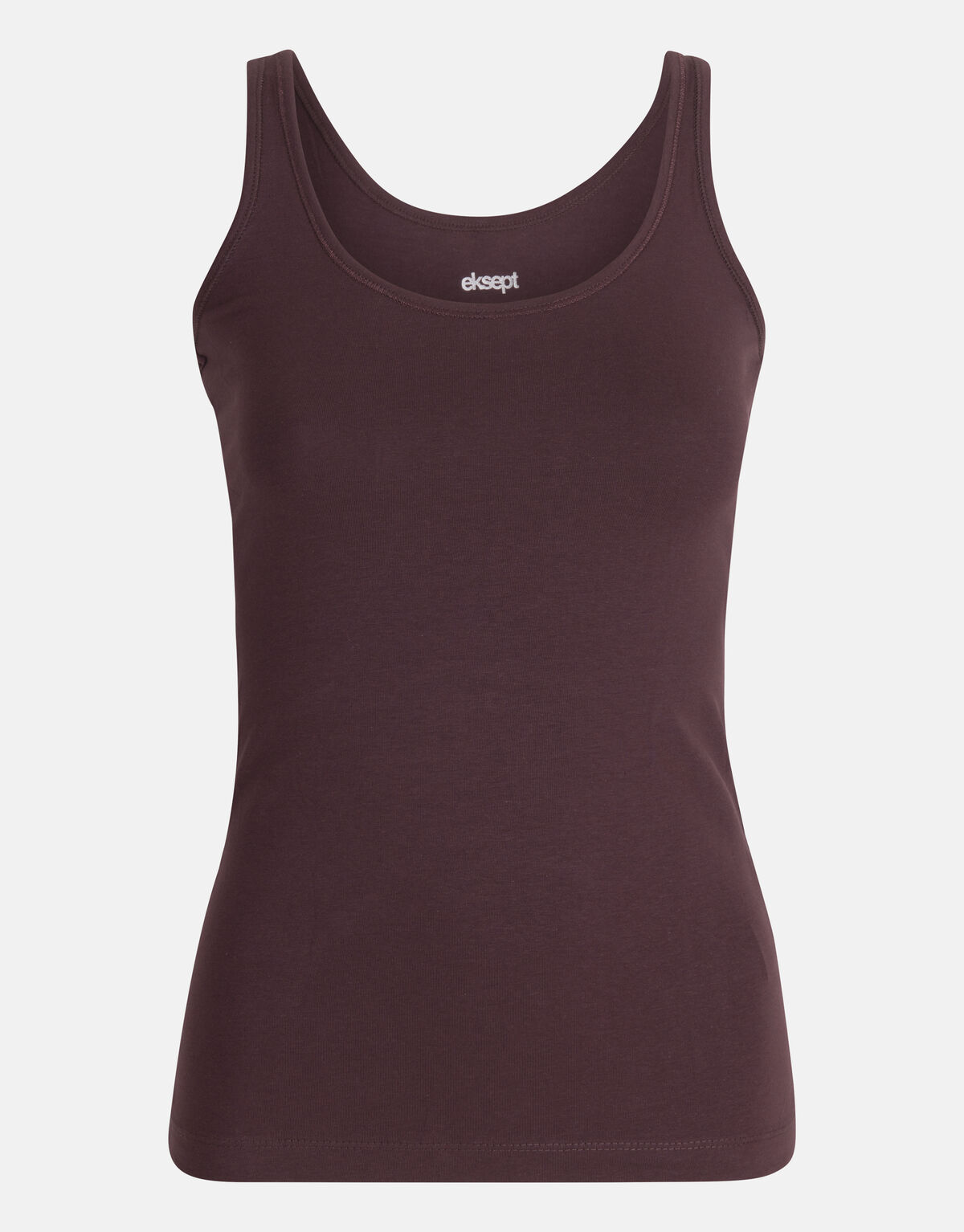 Basis Tanktop Donkerbruin Eksept