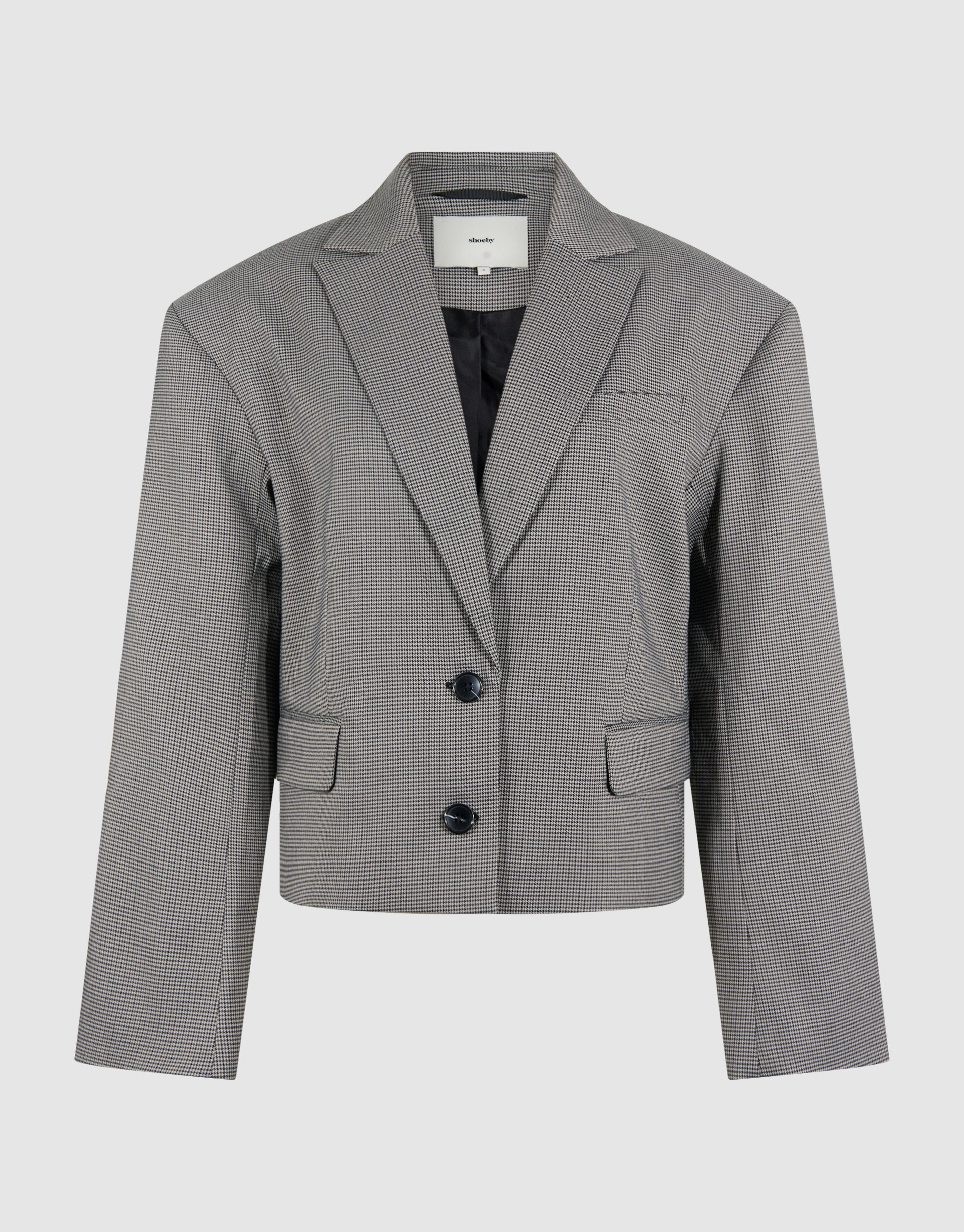 Sporty Oversized Ruiten Blazer Grijs SHOEBY WOMEN