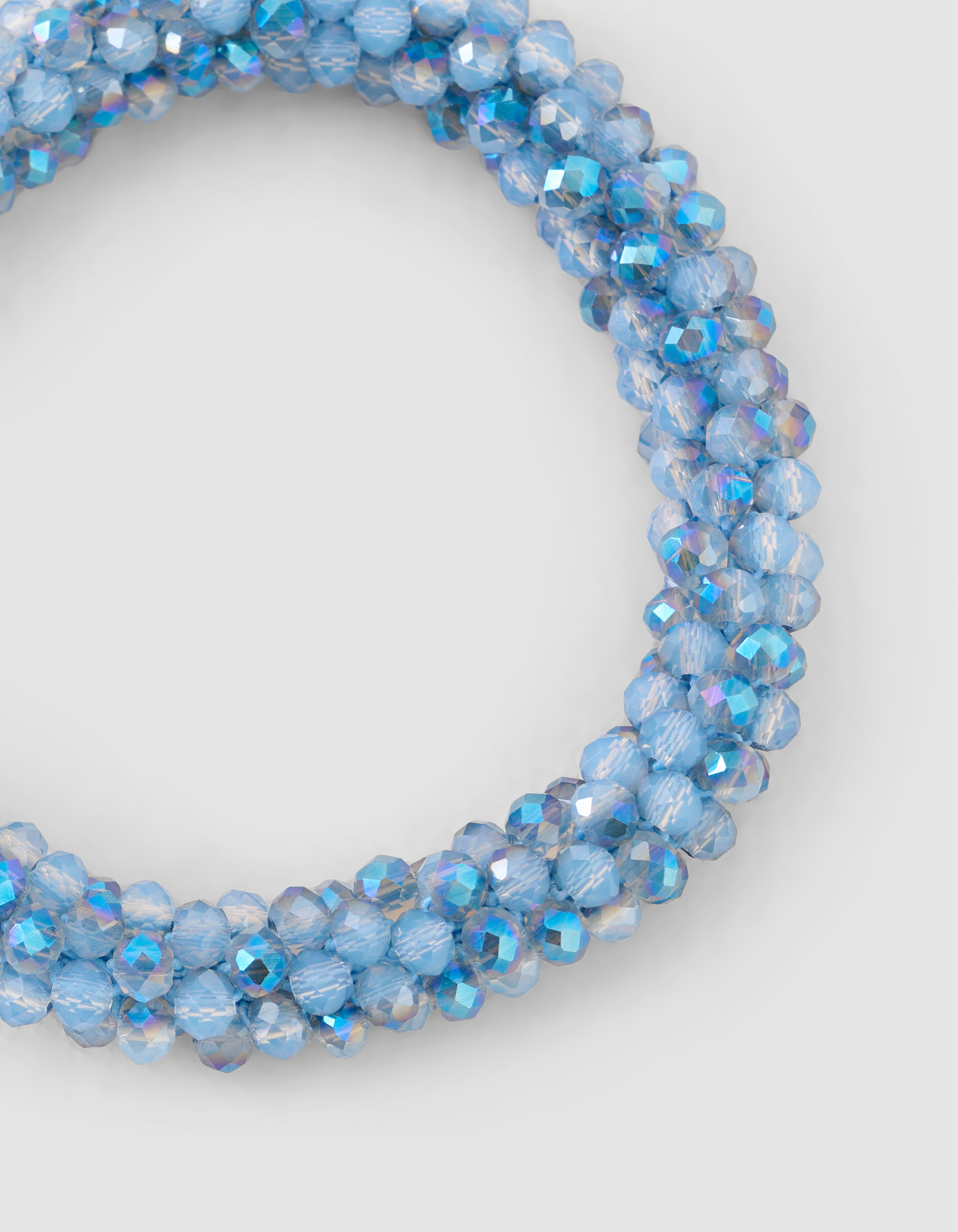 Beaded Haarelastiek Lichtblauw SHOEBY ACCESSOIRES