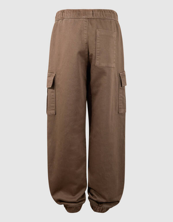 Loose Fit Cargo Broek Taupe SHOEBY BOYS