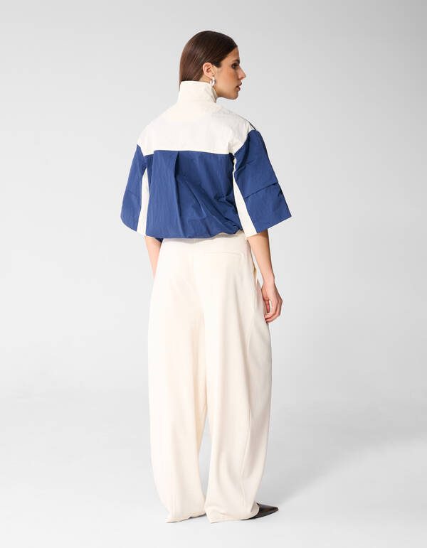 Oversized Sporty Track Jack Donkerblauw SHOEBY WOMEN