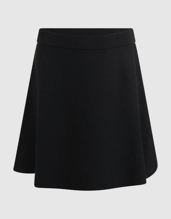 Knit Mini Rok Zwart SHOEBY GIRLS