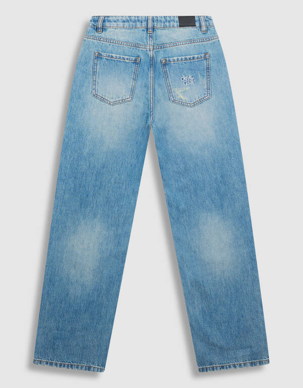 Text Relaxed Fit Jeans Mediumstone SHOEBY BOYS