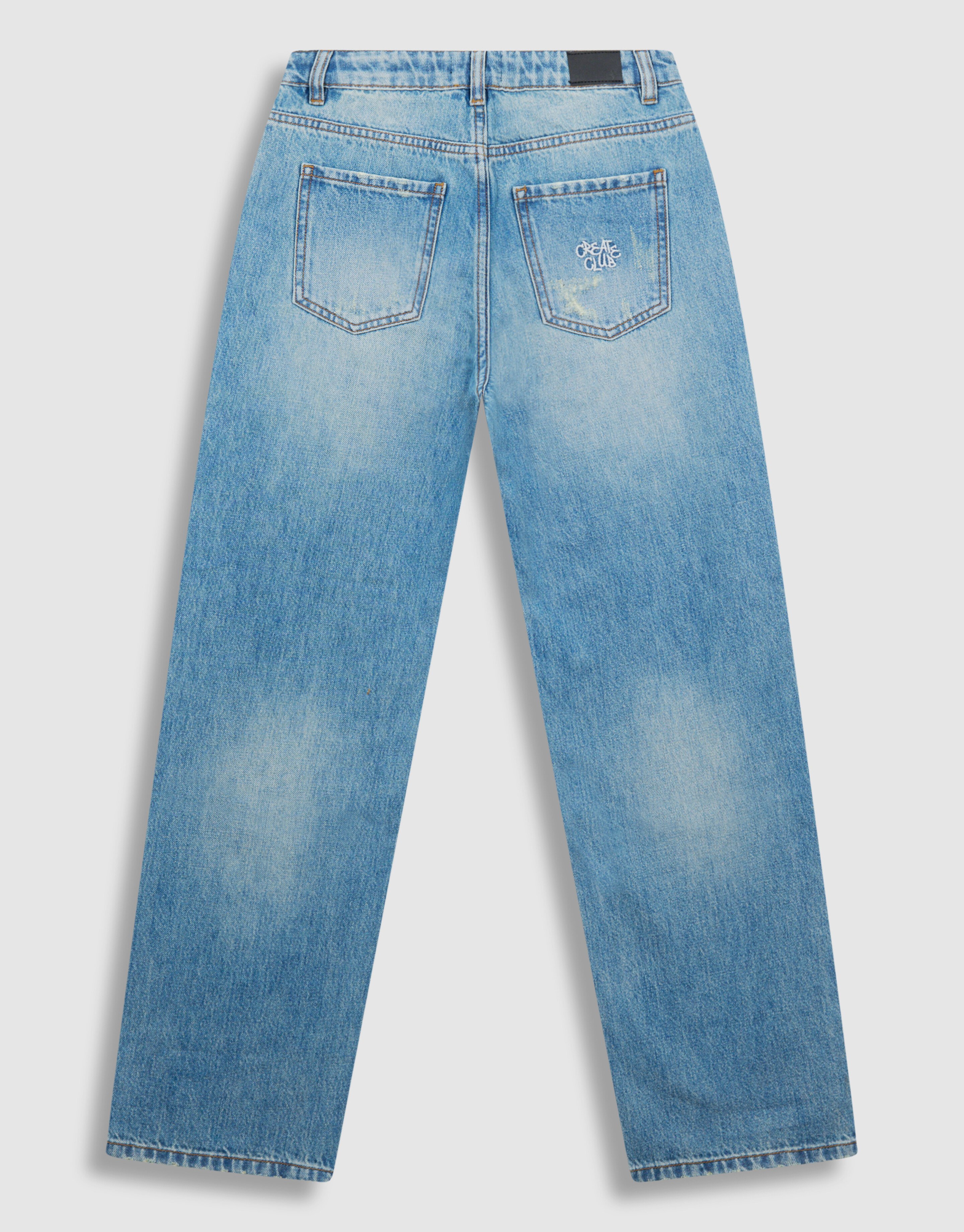 Text Relaxed Fit Jeans Mediumstone SHOEBY BOYS