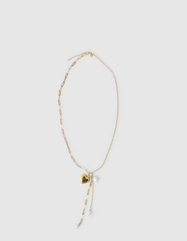 Heart Chain Ketting Goud SHOEBY ACCESSOIRES