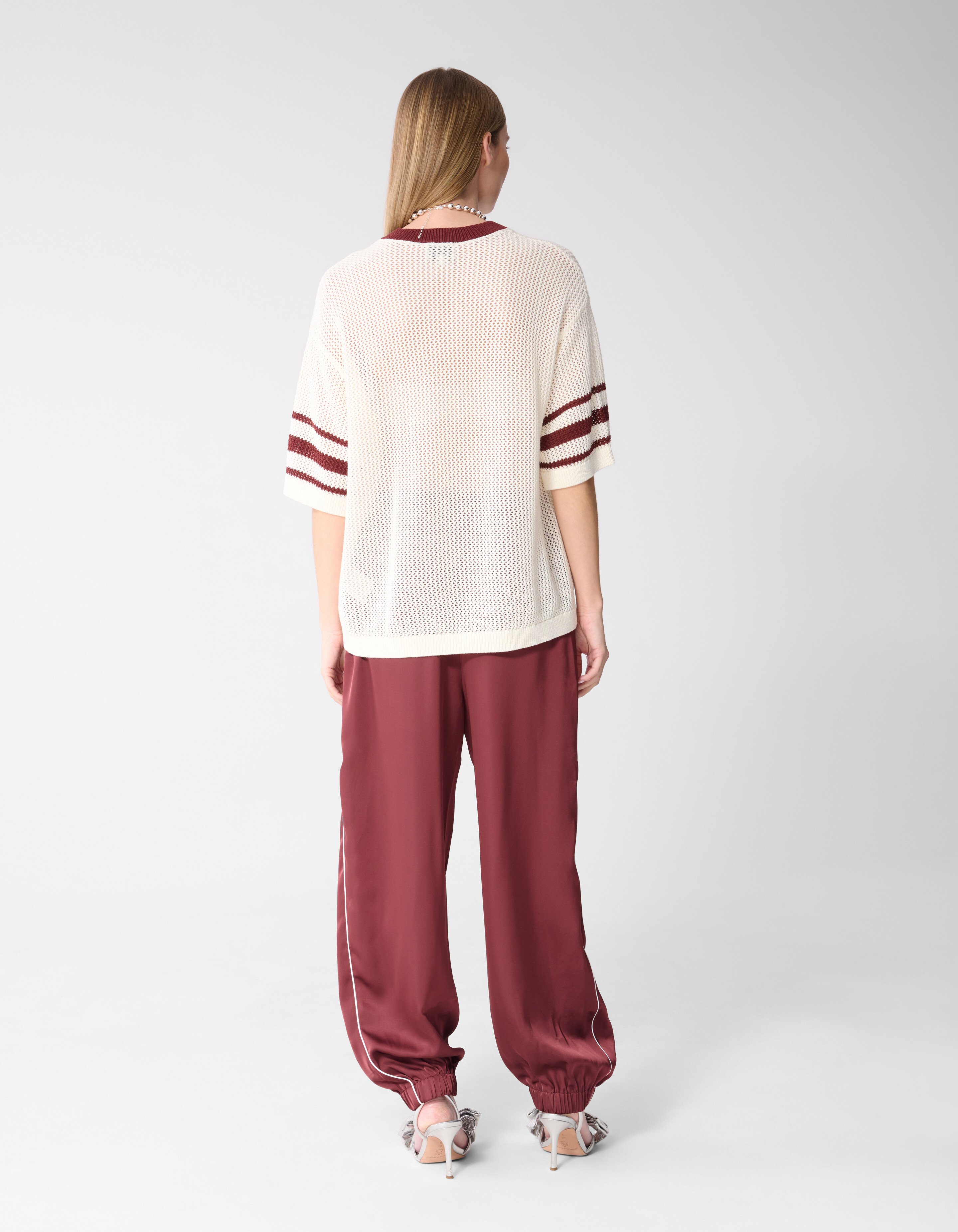 Oversized Baseball T-shirt Gebroken Wit SHOEBY WOMEN