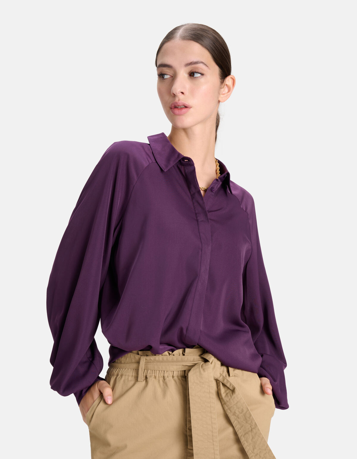 Soepelvallende Blouse Paars SHOEBY WOMEN