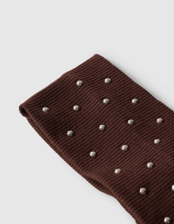 Stud Haarband Bruin SHOEBY ACCESSOIRES