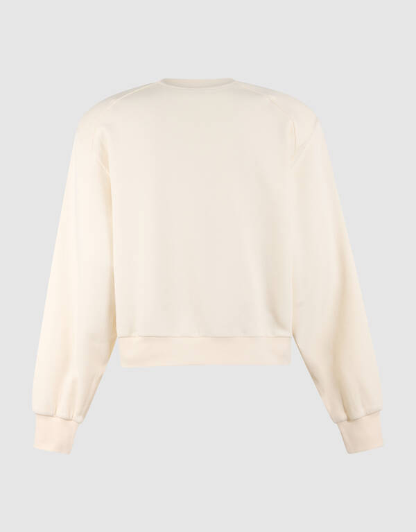 Big Shoulder Sweater Gebroken Wit SHOEBY WOMEN