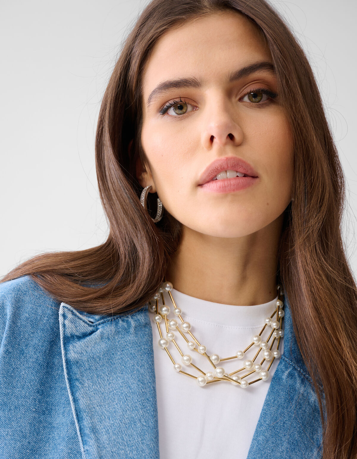 Oversized Denim Blazer Mediumstone SHOEBY WOMEN