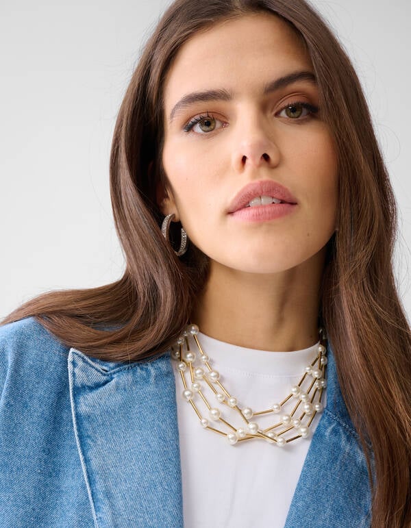 Oversized Denim Blazer Mediumstone SHOEBY WOMEN
