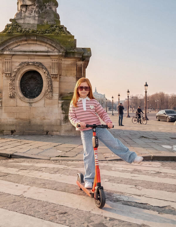 Striped Longsleeve Polo Rood/Roze SHOEBY GIRLS