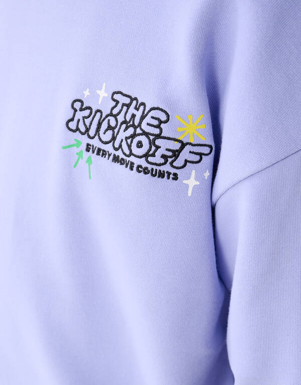 Kick Off Artwork Sweater Lichtpaars SHOEBY BOYS