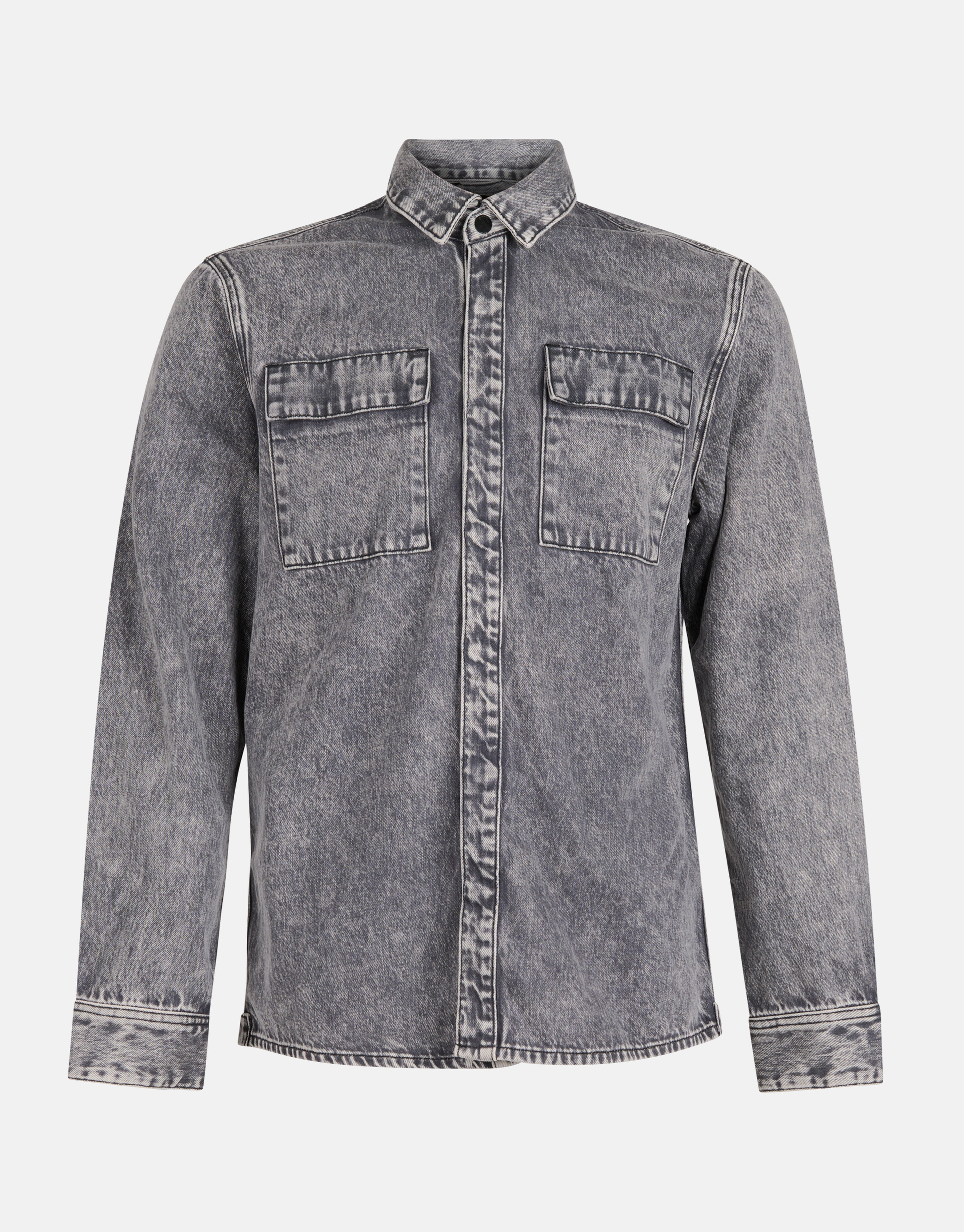 Denim Overhemd Grijs SHOEBY MEN
