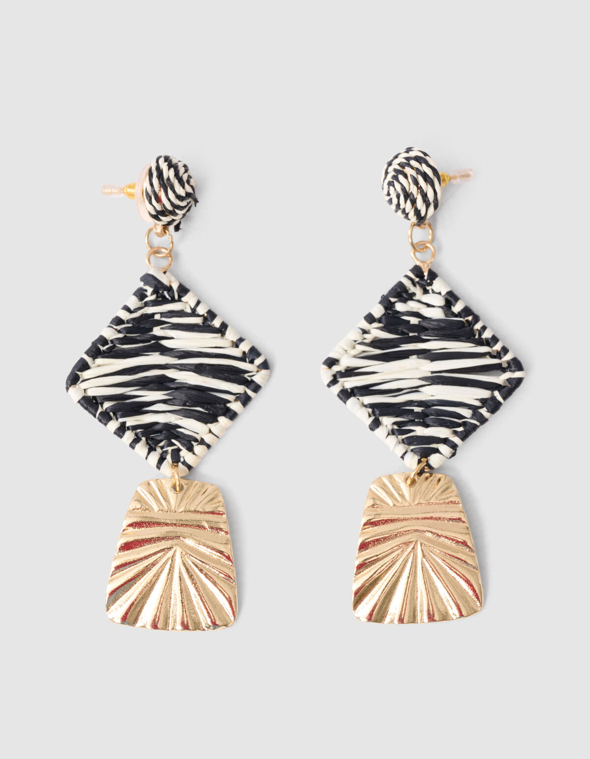 Zebra Oorbellen Goud SHOEBY ACCESSOIRES