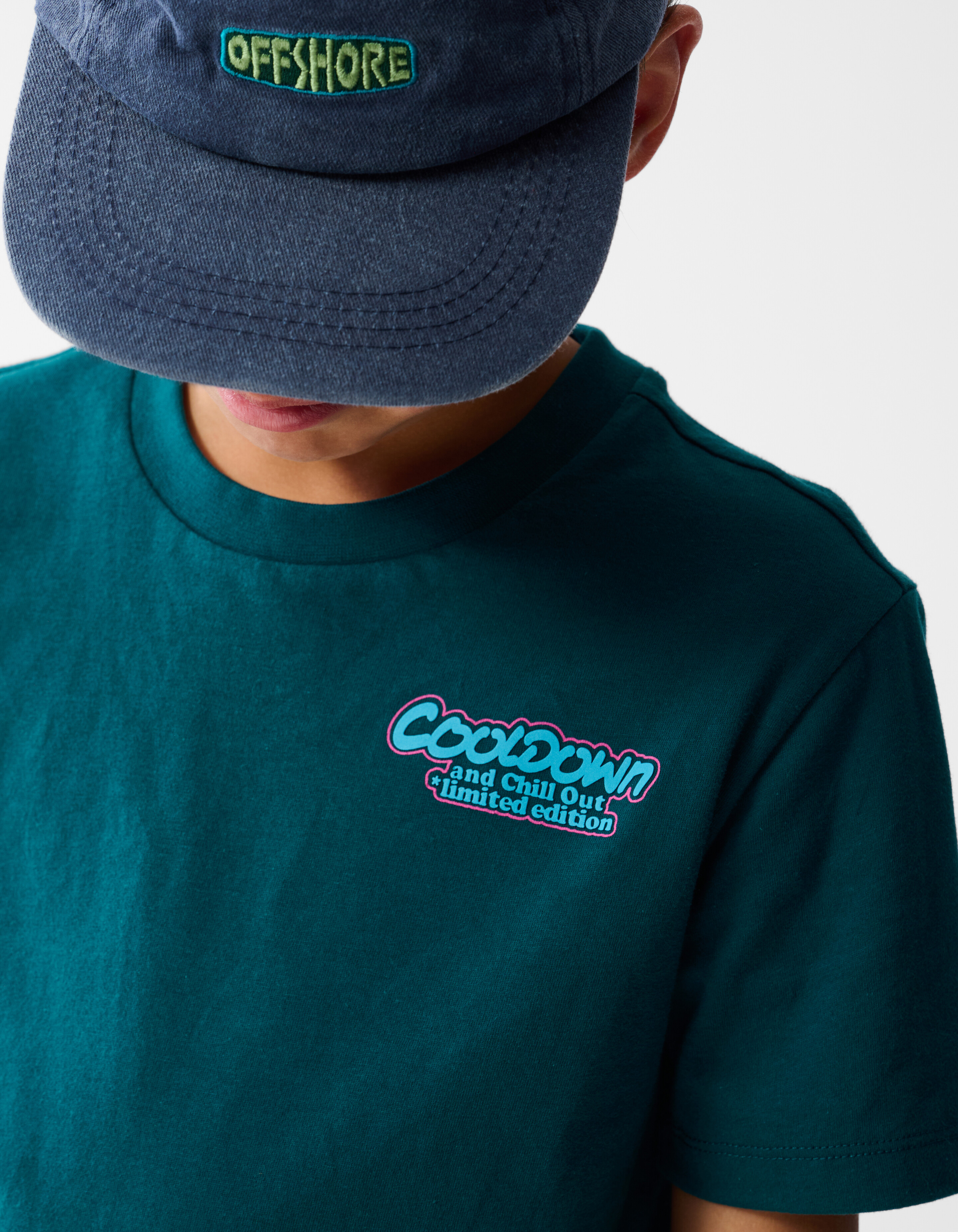 Cooldown Artwork T-shirt Donkergroen SHOEBY BOYS