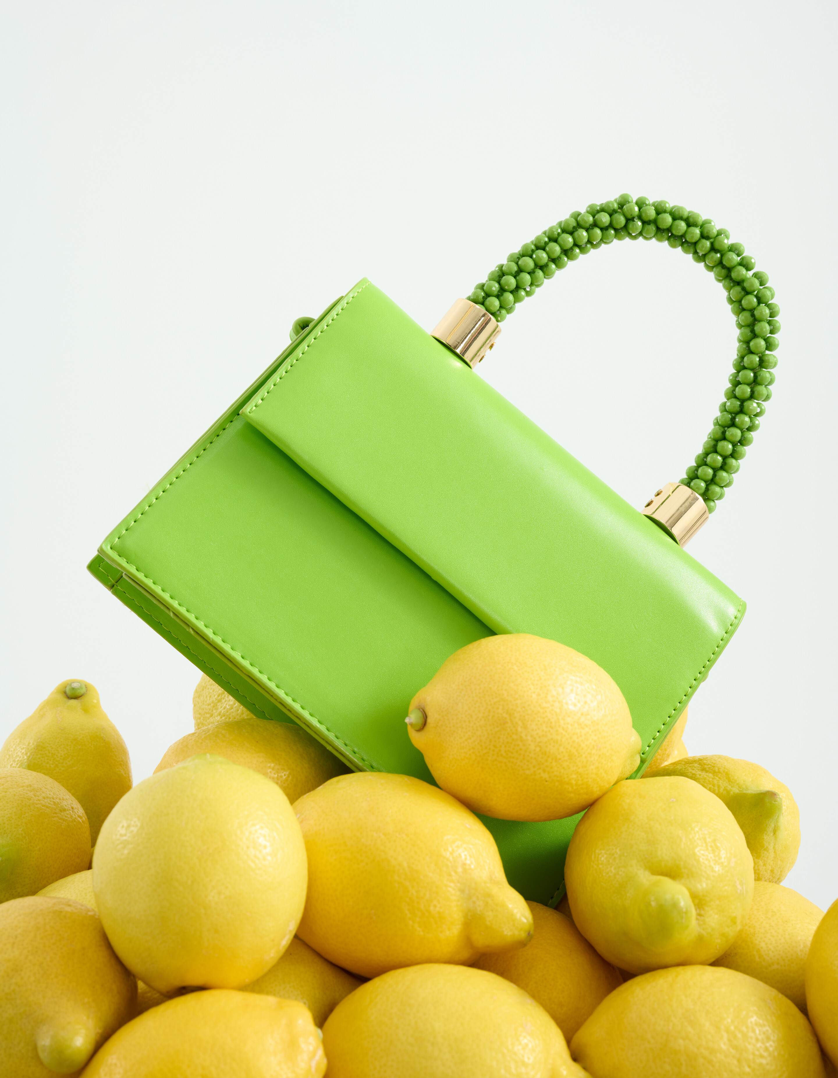 Kralen Mini Tas Groen SHOEBY ACCESSOIRES