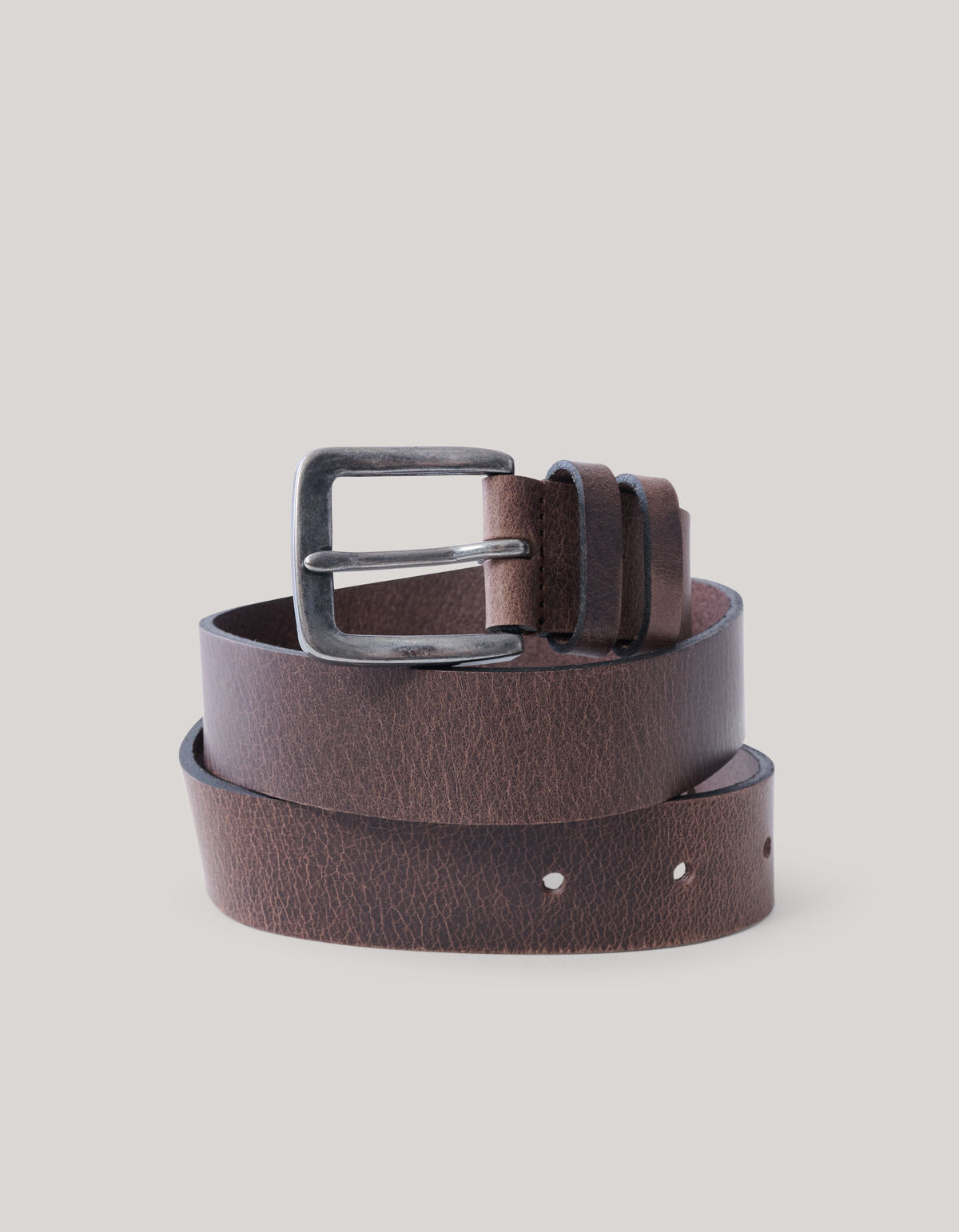 Leren Riem Donkerbruin SHOEBY MEN