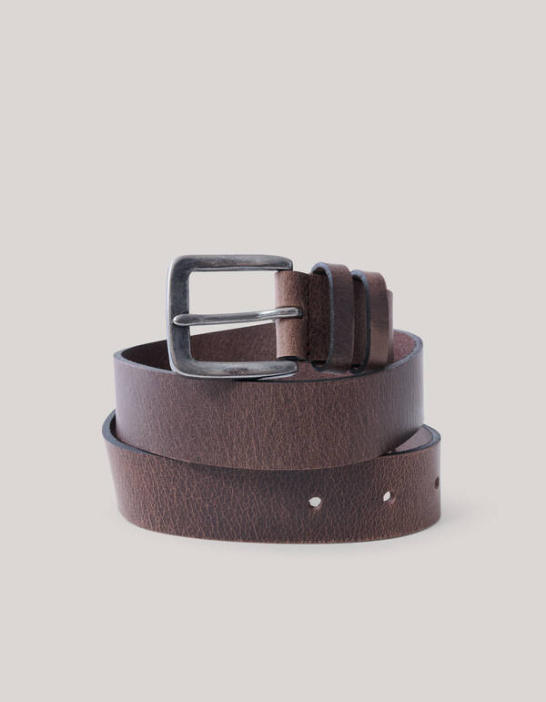 Leren Riem Donkerbruin SHOEBY MEN