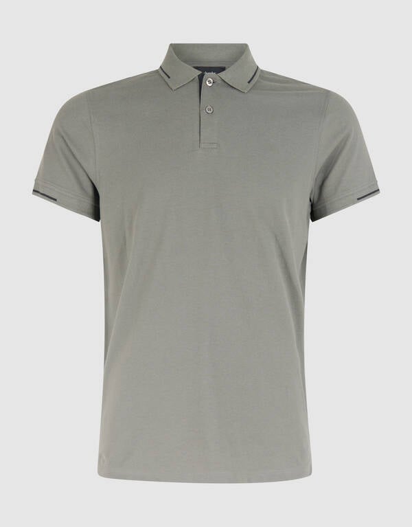 Pique Polo Donkergroen SHOEBY MEN