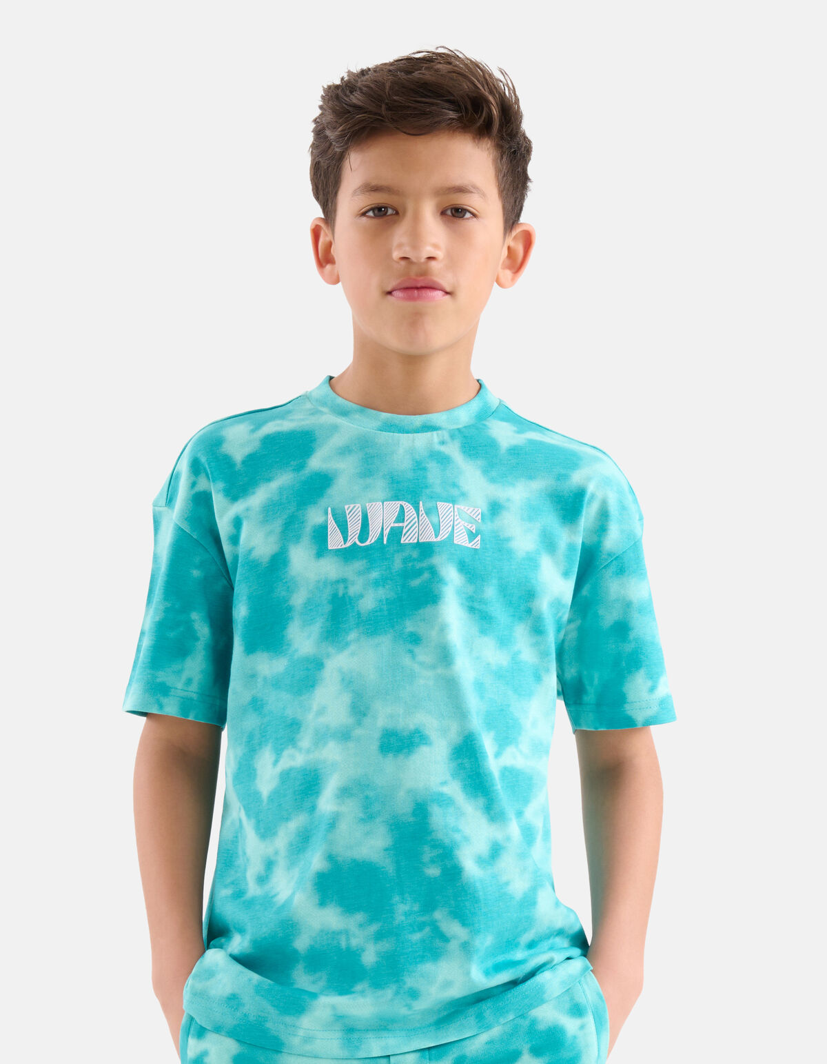 Tie Dye T-shirt Blauw SHOEBY BOYS