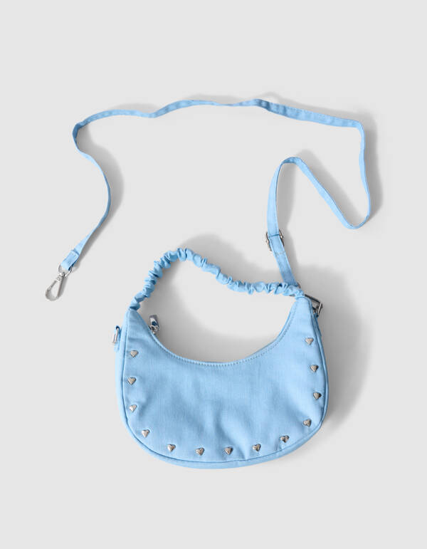 Studded Denim Tas Lichtblauw SHOEBY ACCESSOIRES