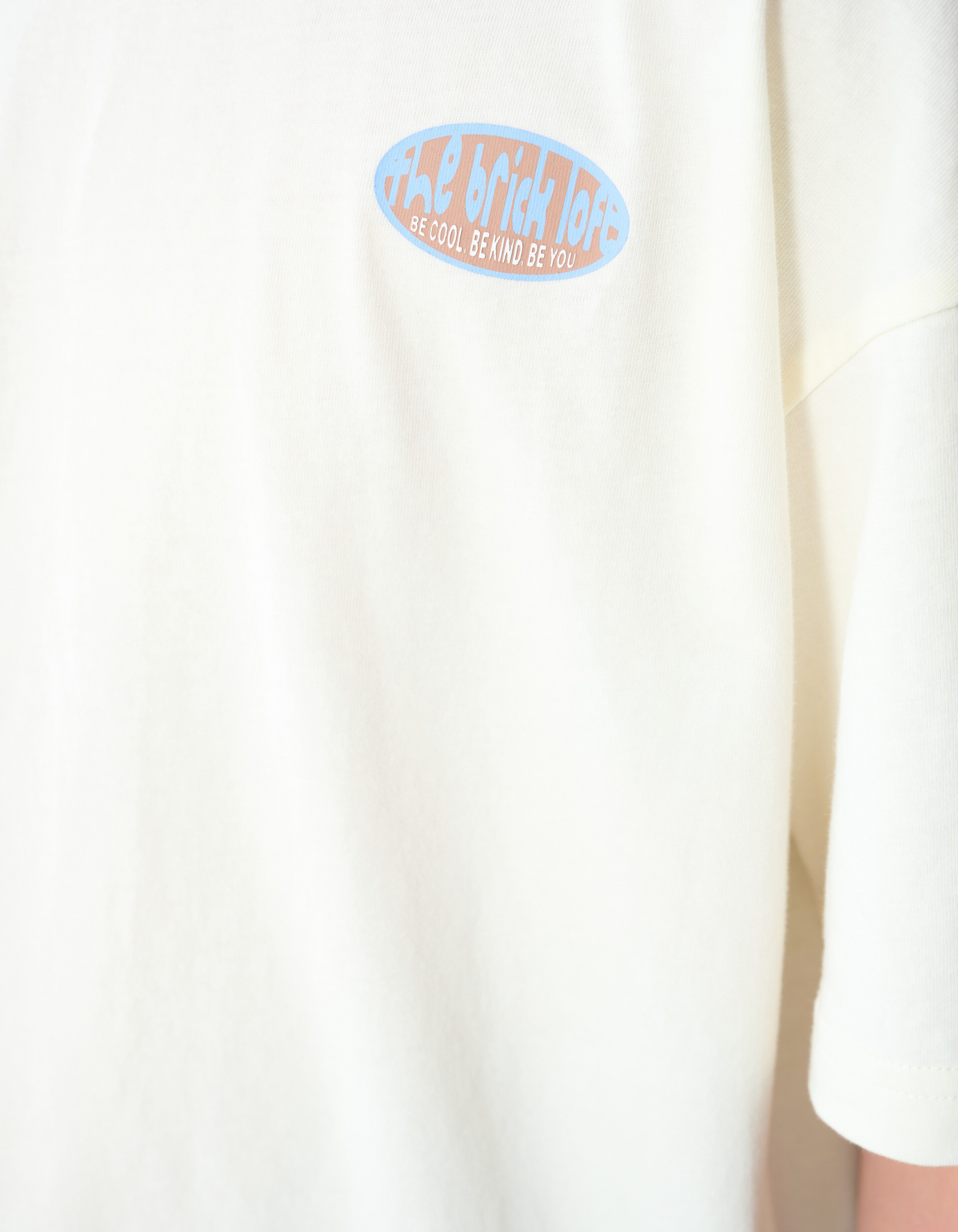 Brick Artwork T-shirt Gebroken Wit SHOEBY BOYS