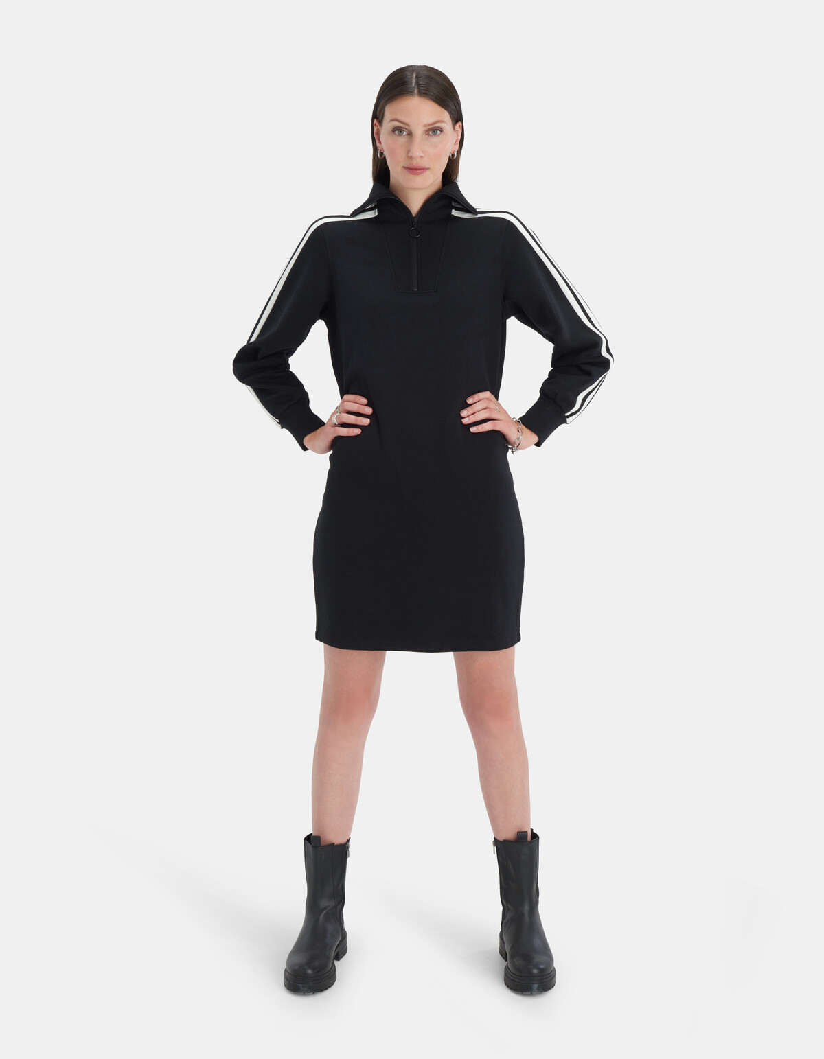 Zipper Sweat Jurk