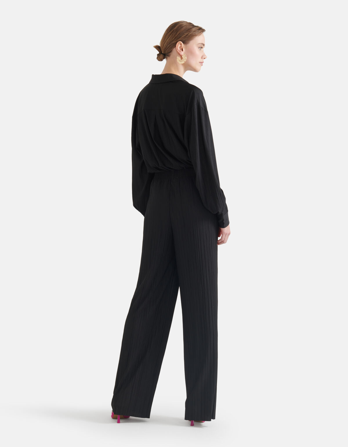 Crinkle Broek Zwart SHOEBY WOMEN