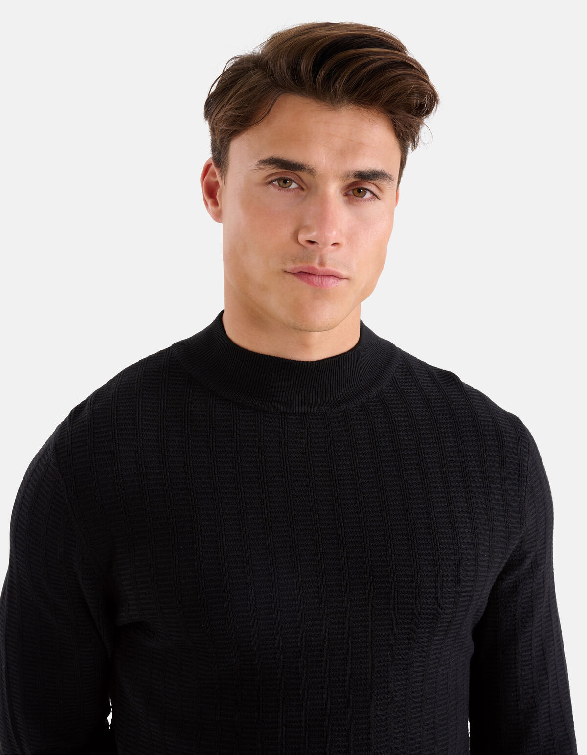 Structuur Trui Zwart SHOEBY MEN
