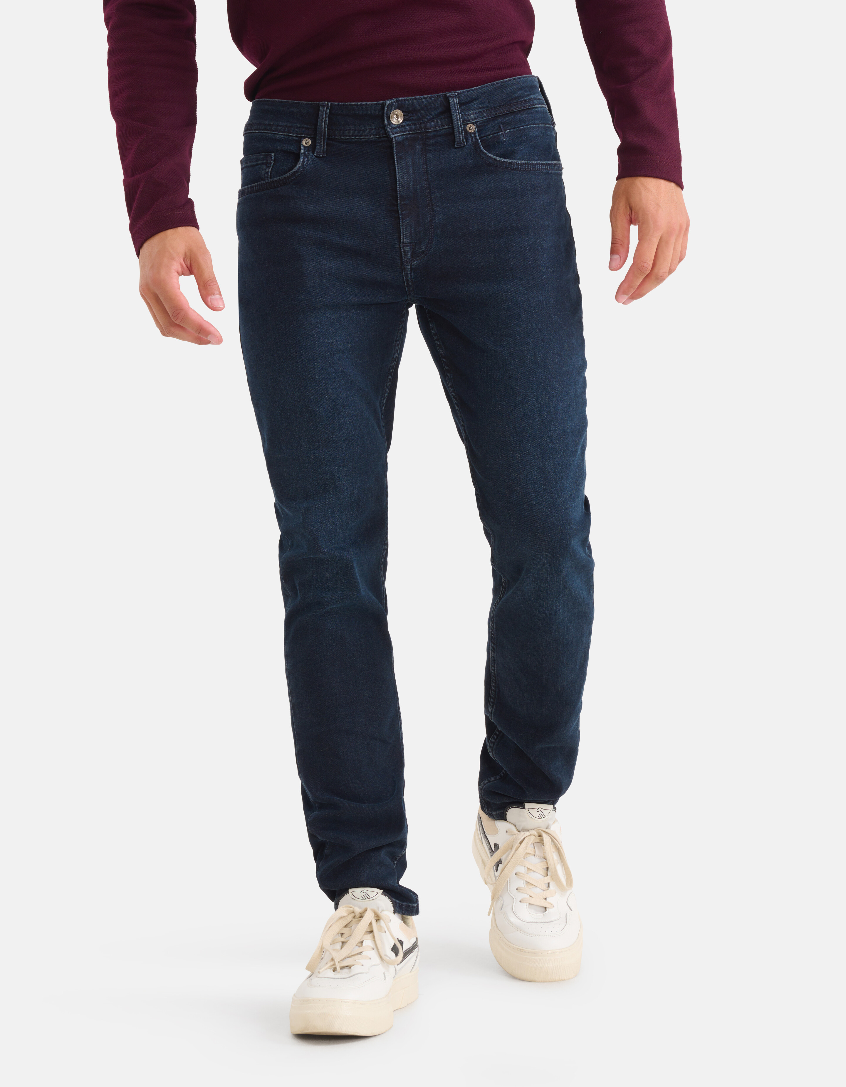 Slim Fit Jeans Blauw/Zwart L34 SHOEBY MEN