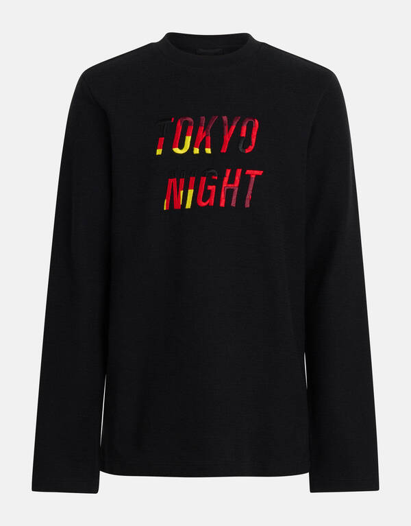 Structuur Longsleeve Zwart SHOEBY BOYS