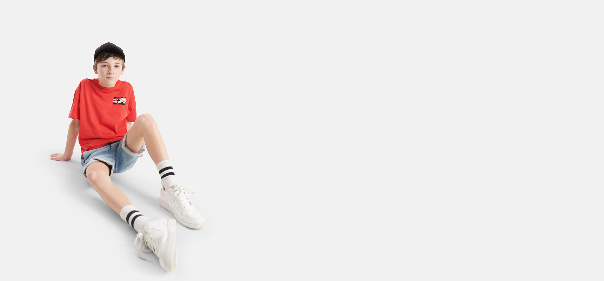 Drawstring Jogger Short Lichtblauw SHOEBY BOYS